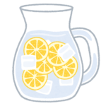 疲労回復にはレモン水を飲むといいですよ！